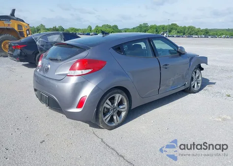 2017 Hyundai Veloster Value Edition z USA, uszkodzony, nr VIN KMHTC6AD3HU321958